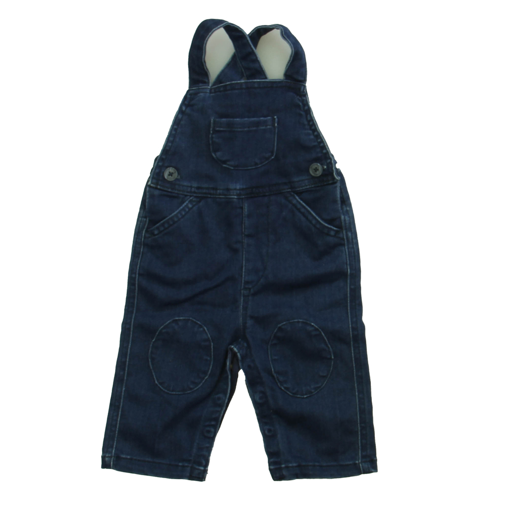 Hanna Andersson Unisex Blue Overalls size: 3-6 Months